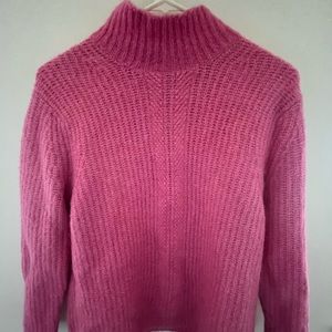 Pink Reiss turtleneck sweater